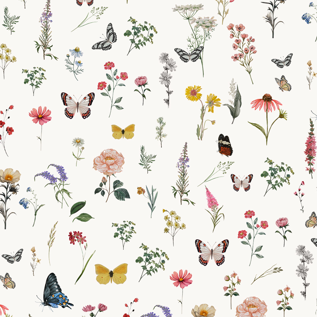 Flores e Borboletas Allover (STILL)