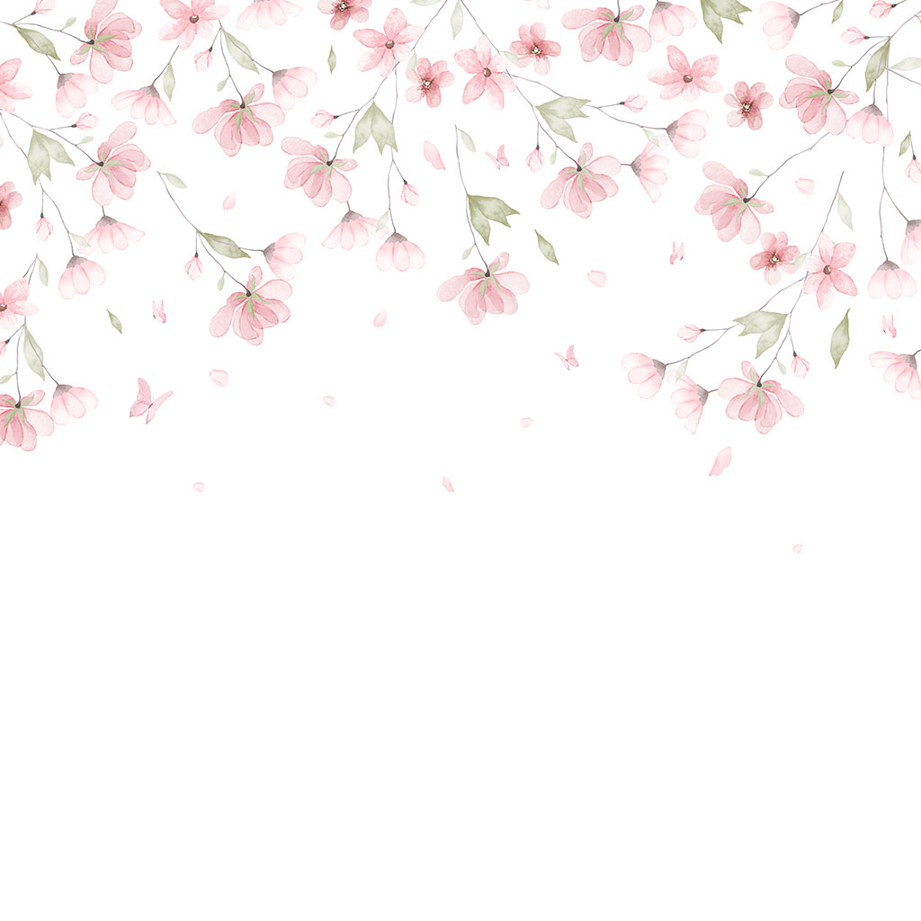 Pendente de Flores Rosa