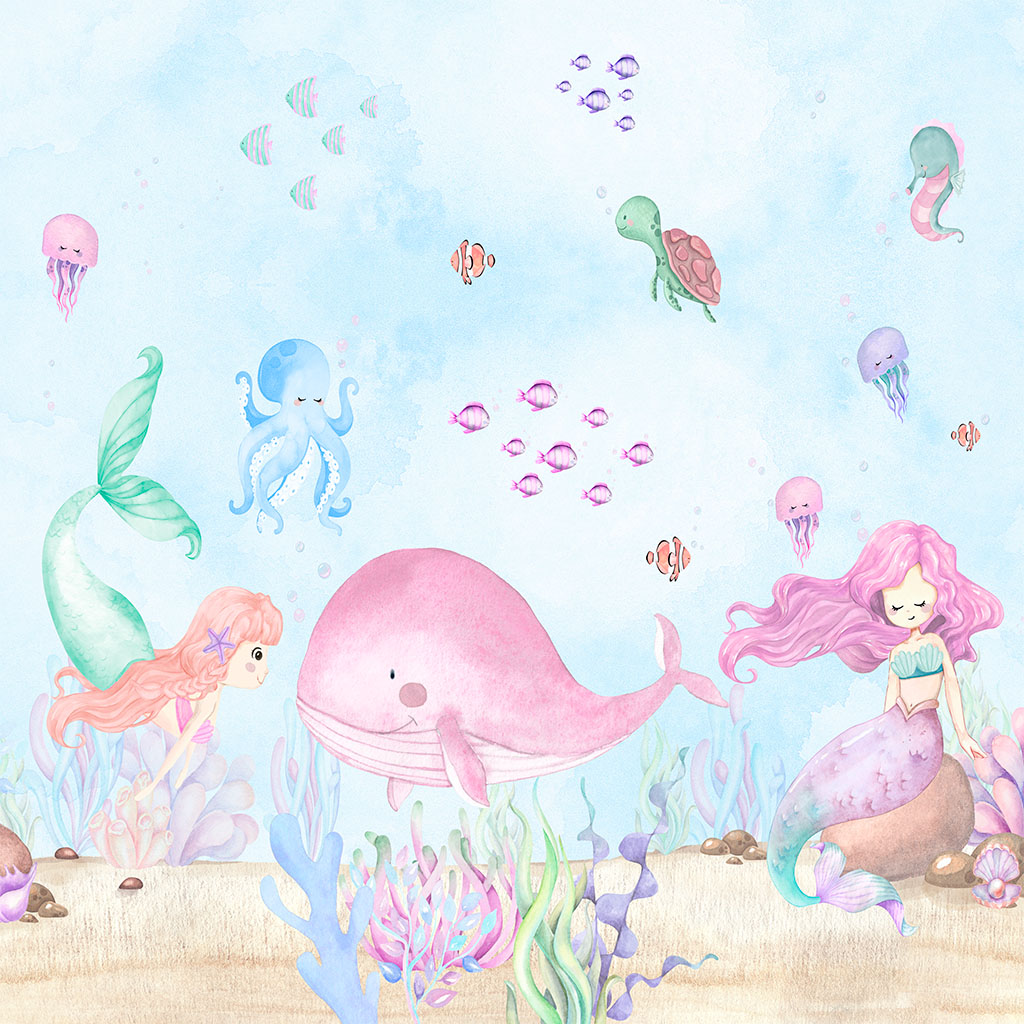 Aquarela Sereia Rosa (STILL)